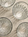 Set of 4 Everyday Ribbed Highball Glasses