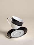 Maxim Gilded Rim Cup & Saucer