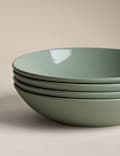 Set of 4 Everyday Stoneware Pasta Bowls