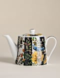 Striped Floral Teapot