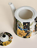 Striped Floral Teapot