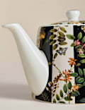 Striped Floral Teapot