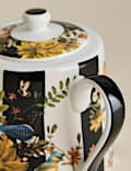 Striped Floral Teapot