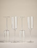 Set of 4 Handmade Celine Champagne Flutes