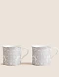 Lot de 2 mugs à motif palace