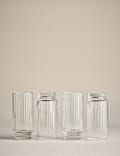 Set of 4 Handmade Celine Hi Ball Glasses