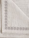 Set of 4 Pure Cotton Embroidered Napkins