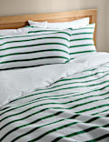 Pure Cotton Contrast Striped Waffle Bedding Set