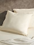 2pk Washed Cotton Square Pillowcases