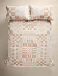 Pure Cotton Geometric Jacquard Bedding Set