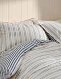 Pure Brushed Cotton Striped Bedding Set