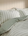 Pure Brushed Cotton Striped Bedding Set