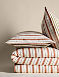 Pure Brushed Cotton Striped Bedding Set