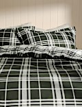 Brushed Cotton Checked Bedding Set