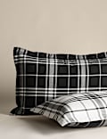 Brushed Cotton Checked Bedding Set