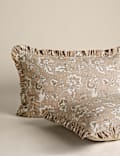 Brushed Cotton Printed Ruffle Edge Bedding Set