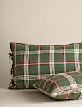 Brushed Cotton Checked Bedding Set