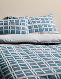 Pure Cotton Geo Checked Jacquard Bedding Set