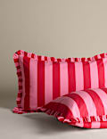 Pure Cotton Striped Ruffle Bedding Set