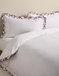 Pure Cotton Embroidered Bow Edge Bedding Set