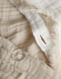 Pure Cotton Muslin Reversible Bedding Set