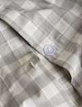 Pure Cotton Gingham Reversible Bedding Set