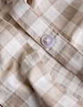 Pure Cotton Gingham Reversible Bedding Set