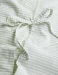 Pure Cotton Striped Embroidered Bedding Set