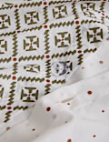 Cotton Blend Geometric Tile Bedding Set
