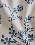 Cotton Rich Trailing Floral Bedding Set