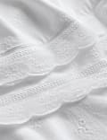 Scalloped Lace Embroidered Bedding Set