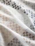 Geometric Floral Jacquard Bedding Set