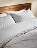 Pure Cotton Striped Seersucker Bedding Set