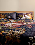 Ropa de cama satinada floral