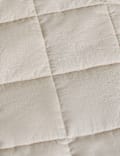Cotton Rich Quilted Bedspread with Linen