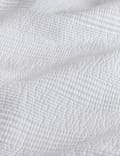 Dessus de lit en coton c&ocirc;tel&eacute; avec lin