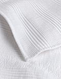 Dessus de lit en coton c&ocirc;tel&eacute; avec lin