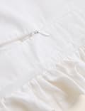 Pure Cotton Textured Ruffle Trim Cushion