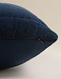 Pure Cotton Velvet Quilted Cushion