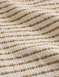 Cotton Rich Striped Matelasse Bedspread