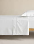 Drap plat en coton égyptien avec une densité de tissage de 1 000 fils