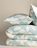 Cotton Rich Silhouette Floral Bedding Set