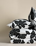 Cotton Rich Silhouette Floral Bedding Set