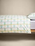 Cotton Rich Ladder Geometric Bedding Set