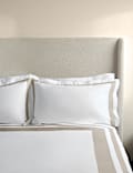 2 Pack Pure Cotton Double Border Pillowcases