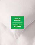 2pk Goose Feather & Down Medium Pillows