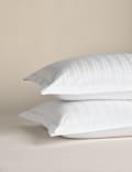 2 Pack Pure Cotton Stripe Jacquard Pillowcases