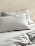 2pk Pure Linen Standard Pillowcases
