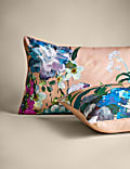 Parure de lit satinée rose imprimé Wild Meadow 