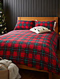 Fleece Checked Bedding Set